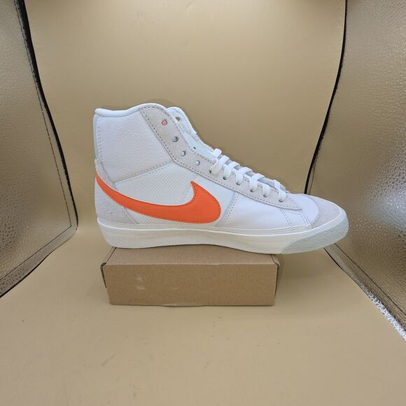 Nike Blazer Mid ‘77 Pro Club White Safety Orange Sail Men’s SZ 8 DQ7673-103 - Picture 4 of 8